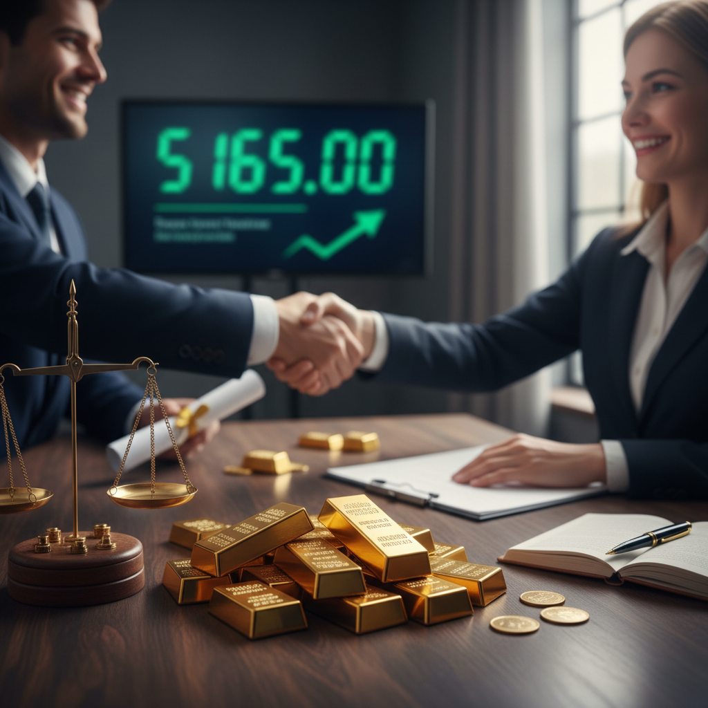 نجاح صفقة شراء الذهب ووصول الهدف 5165 تابع الخبر السابق